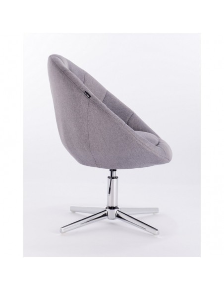 light grey salon chairs. Hroove Salon Chair - Cream BFHR8516