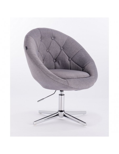 light grey salon chairs. Hroove Salon Chair - Cream BFHR8516