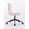 Hroove Salon Chair on Wheels - cream colour chairs for nail salon BFHR7009K