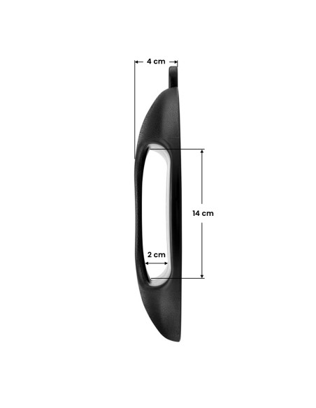 HAIRDRESSER MIRROR ROUND Q-29 BLACK