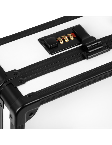 BARBER WHITE AND BLACK HAIRDRESSING SUITCASE