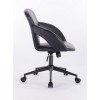 Hroove Salon Chair on Wheels - Black chair for salons BFHR350