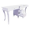 PONZIO Two Station Nail Desk with 5 drawers - Bella Diamond Collection