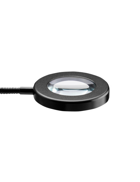 SNAKE RING LED LAMP LAMP ON A DESK BLACK