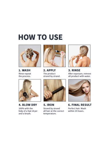 ALTERLOOK PROFESSIONAL VEG LISS Vegan Brazilian hair straightening 120ml + 30ml