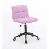 Hroove Salon Chair on Wheels - Pink chairs on wheels BFHR1015K