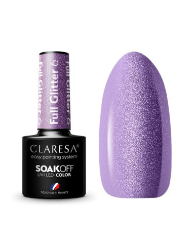 CLARESA Hybrid nail polish FULL GLITTER 6 -5g