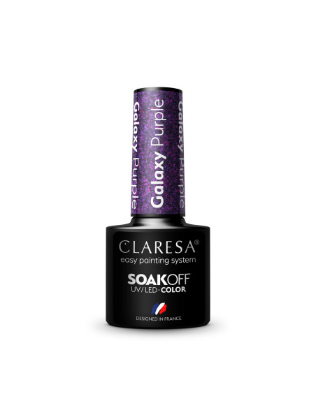 CLARESA Hybrid polish Galaxy Purple 5g