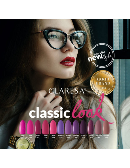 CLARESA Hybrid nail polish Pink 524 -5g