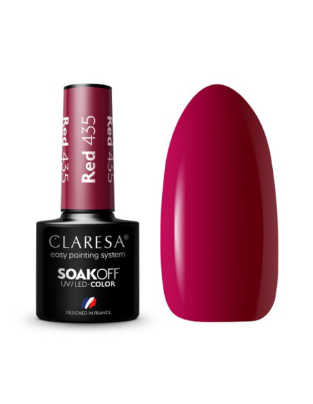 CLARESA Hybrid nail polish RED 435 -5g