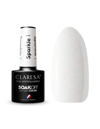 CLARESA Hybrid nail polish SPARKLE 1 -5g