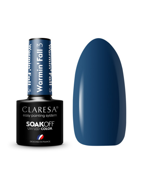 CLARESA Hybrid nail polish WARMIN "FALL 3 -5g