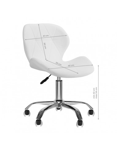 COSMETIC STOOL QS-06 WHITE