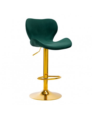 BAR STOOL QS-B15 VELVET GREEN