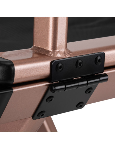 MAKE-UP CHAIR ALUMINUM ROSE GOLD