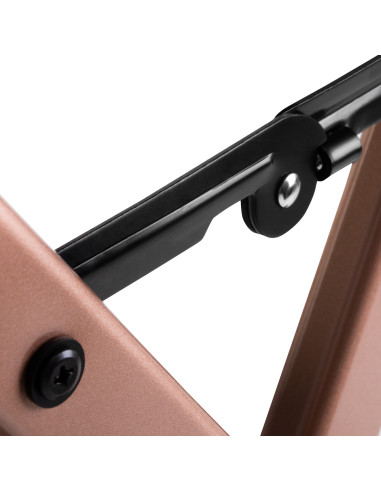 MAKE-UP CHAIR ALUMINUM ROSE GOLD