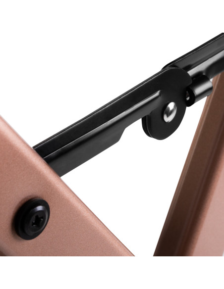 MAKE-UP CHAIR ALUMINUM ROSE GOLD