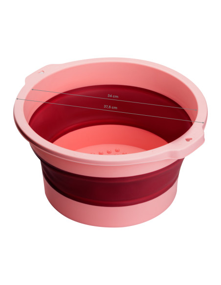 PEDICURE BOWL FOLDABLE PINK