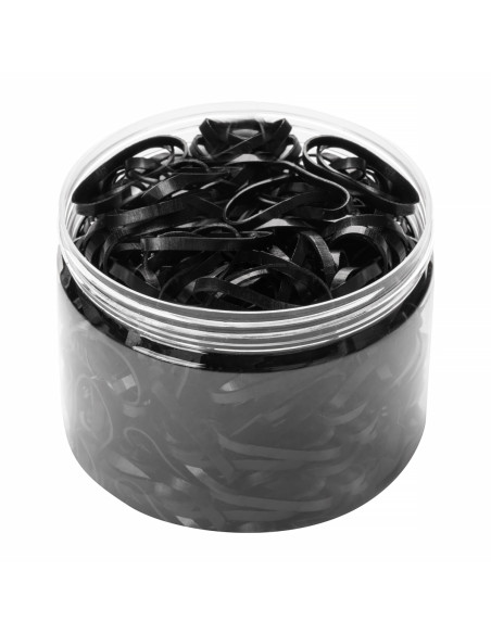 HAIR RUBBER BANDS - BLACK