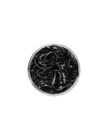 HAIR RUBBER BANDS - BLACK