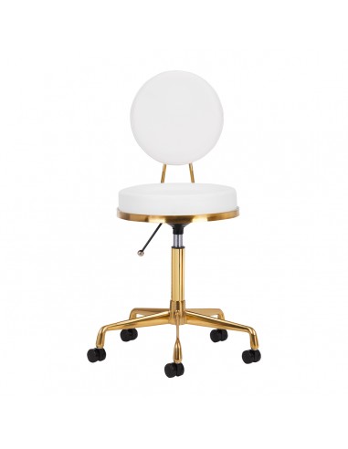 COSMETIC STOOL H5 WHITE GOLD