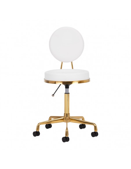COSMETIC STOOL H5 WHITE GOLD