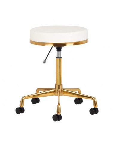 COSMETIC STOOL H4 WHITE GOLD