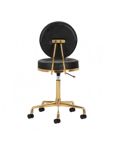 COSMETIC STOOL H5 GOLD BLACK