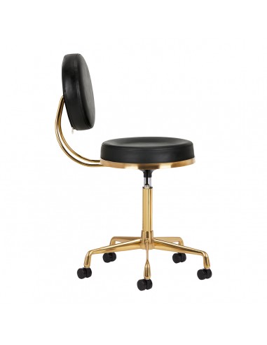 COSMETIC STOOL H5 GOLD BLACK