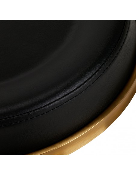COSMETIC STOOL H5 GOLD BLACK