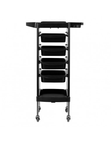 GABBIANO HAIRDRESSER TROLLEY X11-9 BLACK GRAPHICS