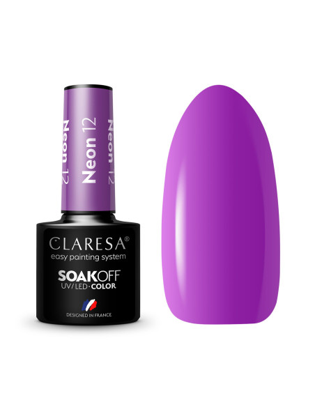 CLARESA Hybrid nail polish NEON 12 -5g