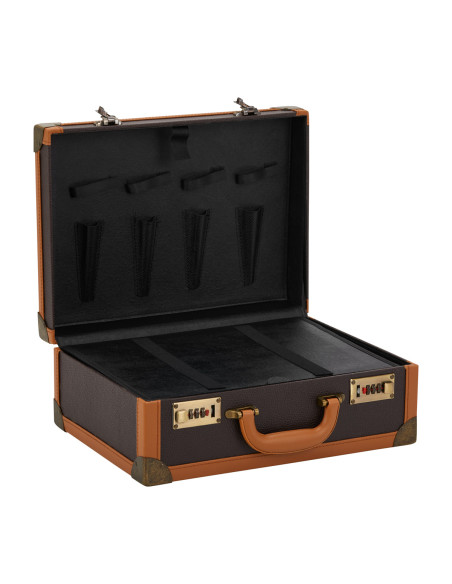 BARBER BROWN HAIRDRESSING SUITCASE