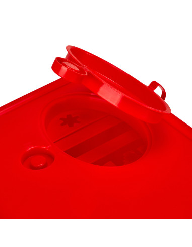 5 L RED MEDICAL WASTE CONTAINER