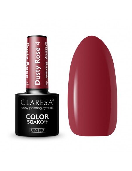 CLARESA Hybrid nail polish DUSTY ROSE 4 -5g