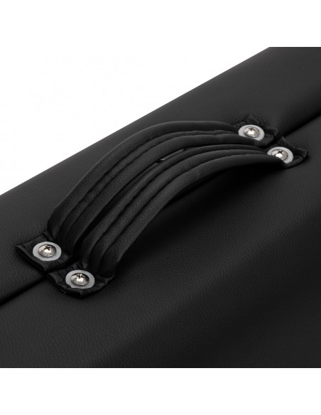 WOODEN FOLDING MASSAGE TABLE COMFORT ACTIV FIZJO LUX 2-SECTIONS 190X70 BLACK  