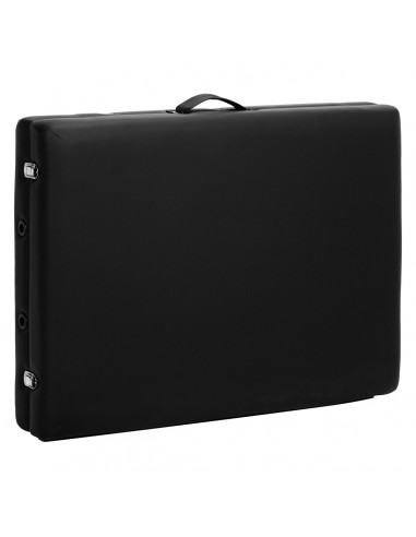 WOODEN FOLDING MASSAGE TABLE COMFORT ACTIV FIZJO LUX 2-SECTIONS 190X70 BLACK  