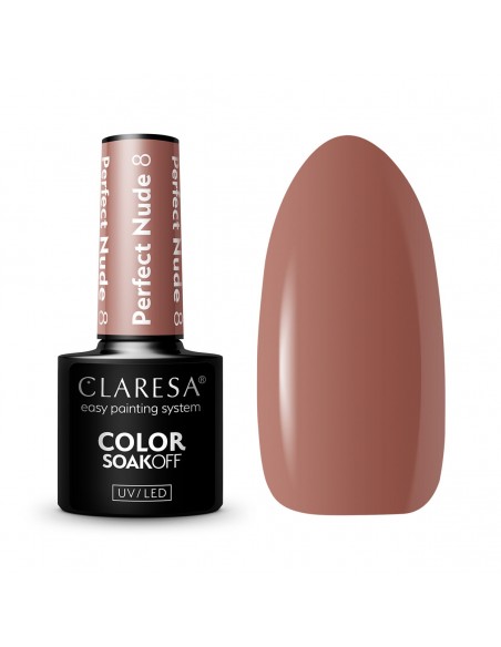 CLARESA Hybrid nail polish PERFECT NUDE 8 -5g