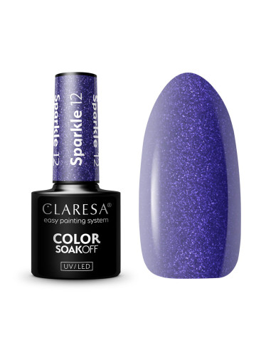 CLARESA Hybrid nail polish SPARKLE 12 -5g