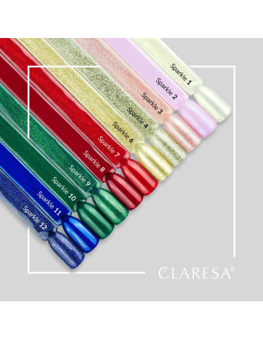 CLARESA Hybrid nail polish SPARKLE 6 -5g