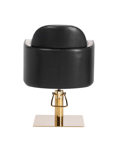 Gabbiano hairdressing chair Malaga gold black