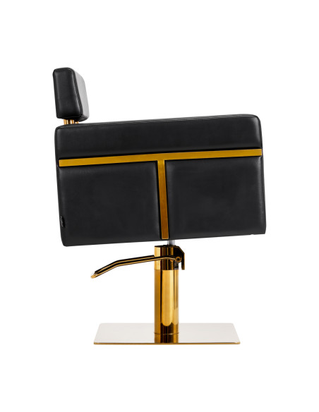 Gabbiano hairdressing chair Toledo gold black