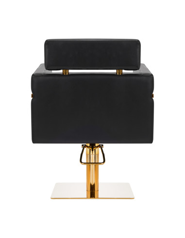 Gabbiano hairdressing chair Toledo gold black
