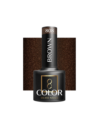OCHO NAILS Hybrid nail polish brown 808 -5 g