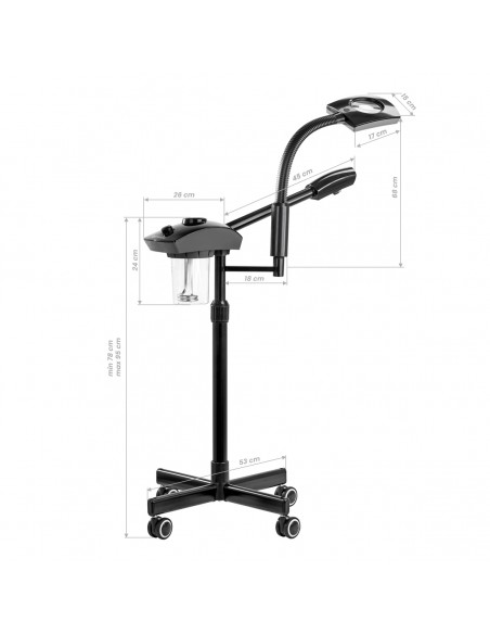 Giovanni vapozon with magnifier lamp D-21 black