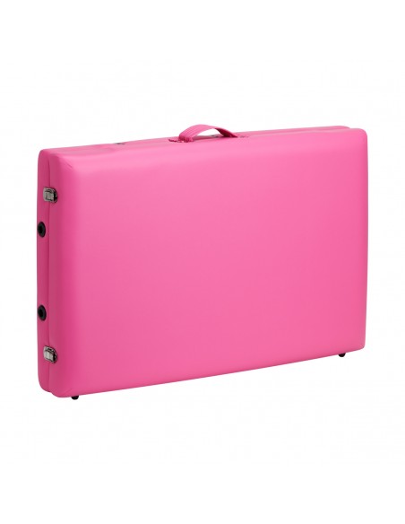 Folding massage table wooden Activ Fizjo comfort 2 segment pink