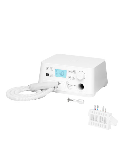 Saeyang Marathon Cyclone-Vac podiatry nail drill machine with absorber + podoset