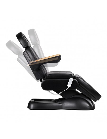 Electric cosmetic chair SILLON Lux 273b + stool 304 black