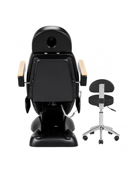 Electric cosmetic chair SILLON Lux 273b + stool 304 black
