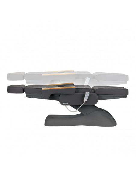 Electric cosmetic chair SILLON Lux 273b 3 actuators gray with gray base